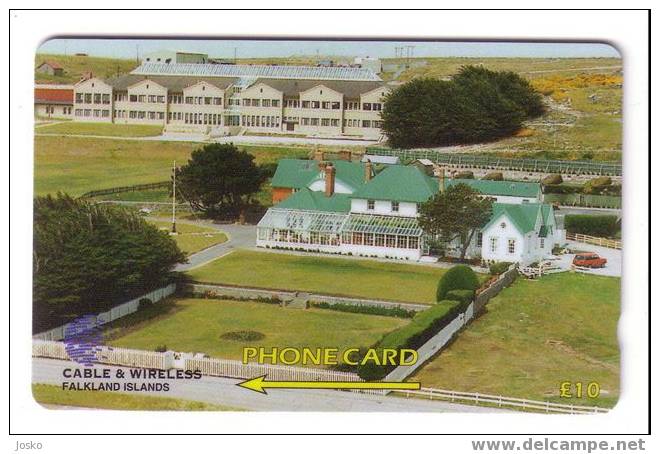 PALACE ( Falkland Islands ) - Palais - Schloss - Palazzo - Palacio - GOVERNMENT HOUSE And The COMMUNITY SCHOOL - Isole Falkland