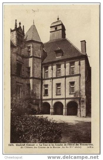 Guéret - La Tour Des Arcades De L'hôtel Des Monneyroux - Guéret