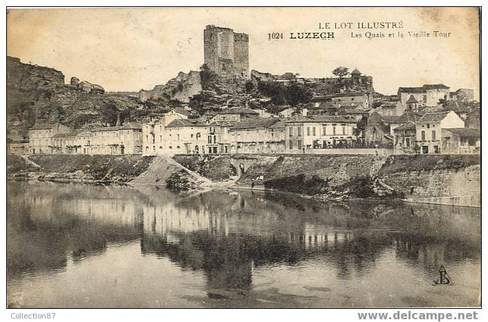 46 - LOT - LUZECH - PANORAMA - QUAI Et VIEILLE TOUR - EDITION BAUDEL - Luzech