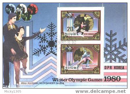 Block Gestempelt / Miniature Sheet Used (B460) - Hiver 1980: Lake Placid