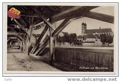 CPA** Allemagne Säckingen Mit Rheinbrücke Pont Sur Le Rhin Top - Bad Säckingen