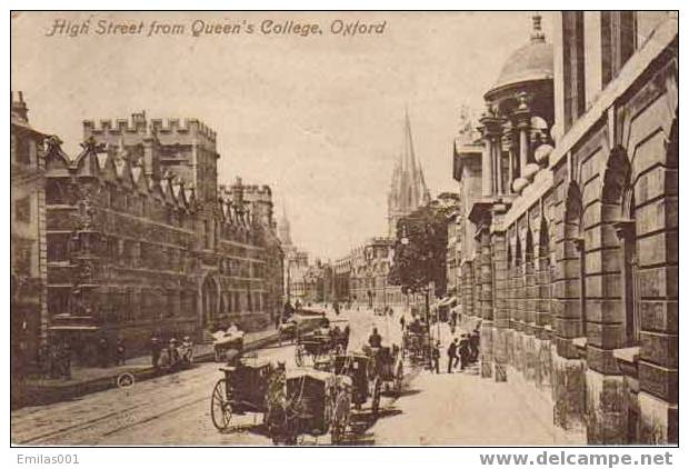 OXFORD , High Street From Queen´s College . - Oxford