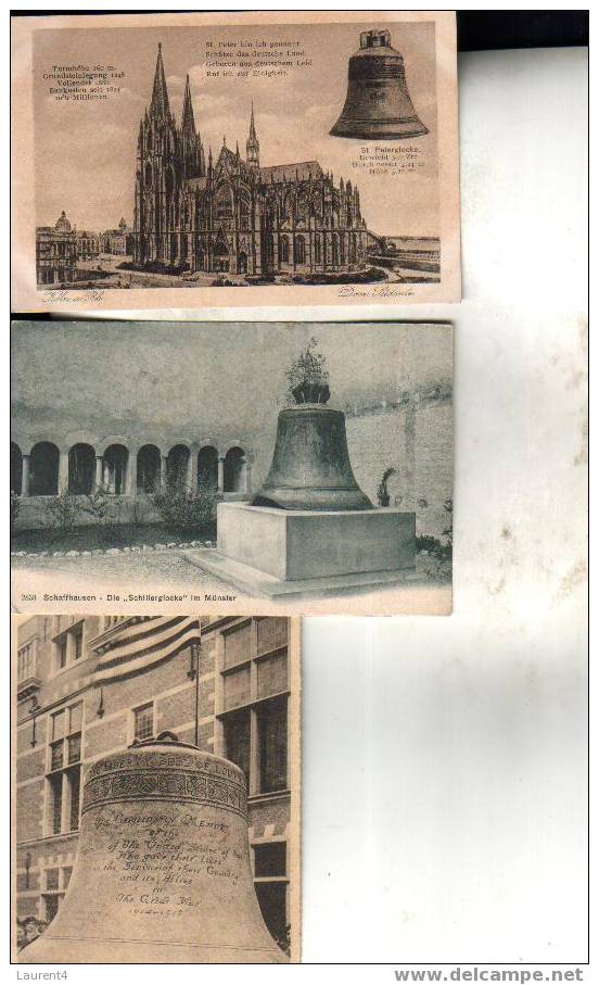 3 Carte De Cloche - 3 Bell Postcard - Other & Unclassified