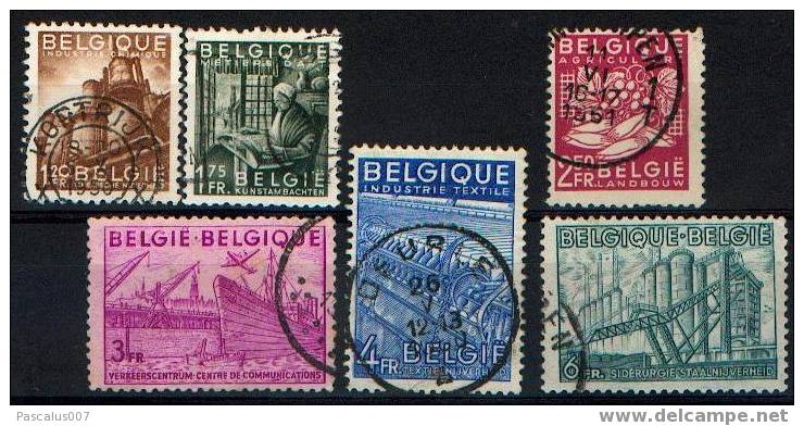 A00022 - Timbres Belge Oblitérés - Cob 767 à 772 - Gebraucht