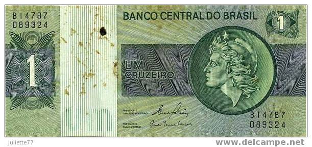 Billets - BRESIL, LOT De 3 BILLETS : 5 REALS - 1 REAL - 1 CRUZEIRO - Brasilien