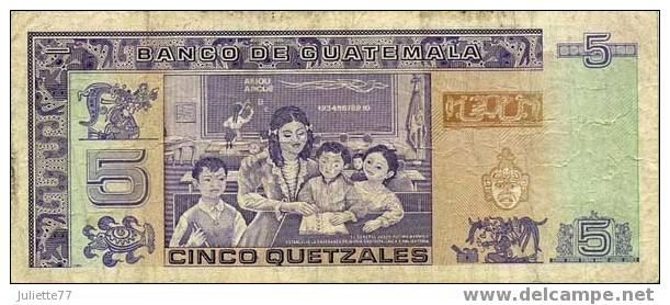 Billets - GUATEMALA, BILLETS De 1 Et De 5 QUETZALES 1991 - Guatemala
