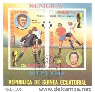 Äquatorial Guinea / Guinea Ecuatorial - Block Gestempelt / Miniature Sheet Used (B465) - 1974 – Germania Ovest