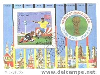 Äquatorial Guinea / Guinea Ecuatorial - Block Gestempelt / Miniature Sheet Used (B468) - 1974 – West Germany