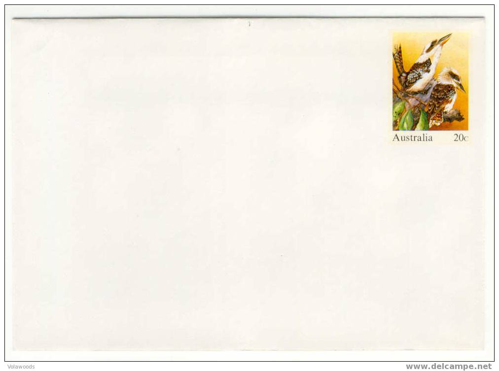 Australia - Busta Postale Nuova: Laughing Kookaburra - Papageien