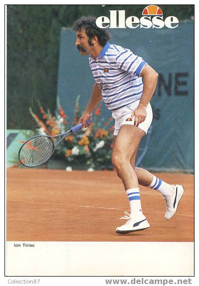 CARTE PUBLICITAIRE - PUBLICITE - ELLESSE - TENNIS - ION TIRIAC - Tennis