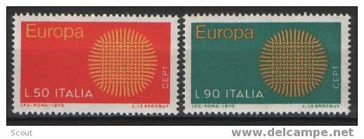 ITALIA - ITALIE - ITALY - 1970 - EUROPA YT 1047/1048 ** - 1970