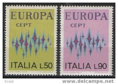 ITALIA - ITALIE - ITALY - 1972 - EUROPA YT 1099/1100 ** - 1972