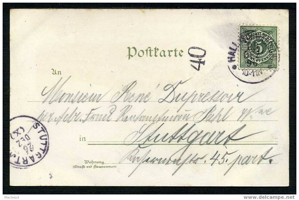 1896 - GRUSS Aus SCHWÄB: HALL - Litho - Kuenzelsau