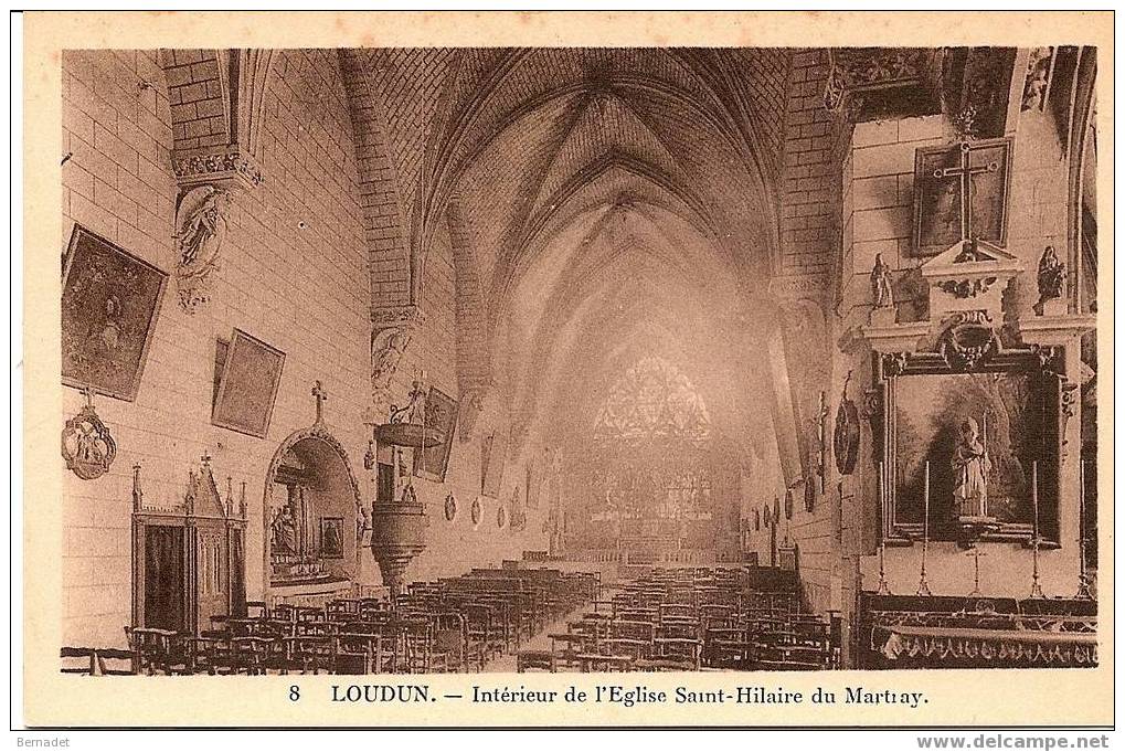 LOUDUN...INTERIEUR DE L´ EGLISE DU MARTRAY - Loudun