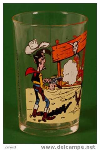 Verre Lucky Luke - Moutarde Amora - 1972 - Lucky Luke