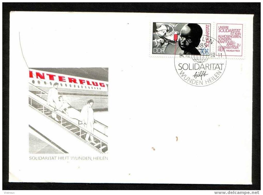 MM N° 3202- Y/T N° 2808 - Internationale Solidarität - Ersttagbrief 04/10/1988 - Frankeermachines (EMA)