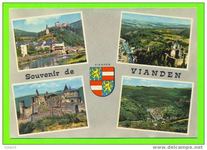 VIANDEN,LUXEMBOURG - SOUVENIR DE - 4 PHOTOS - MESSAGERIE PAUL RRAUS - - Vianden