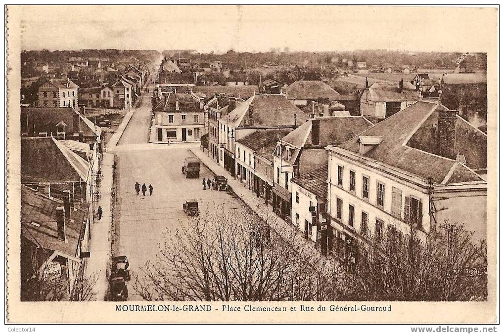 MOURMELON LE GRAND PLACE CLEMENCEAU ET RUE DU GENERAL GOURAUD - Mourmelon Le Grand