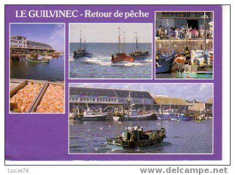 LE GUILVINEC - N° 9 4282 - Retour De Pêche à La Langoustine -  4 Vues - Guilvinec