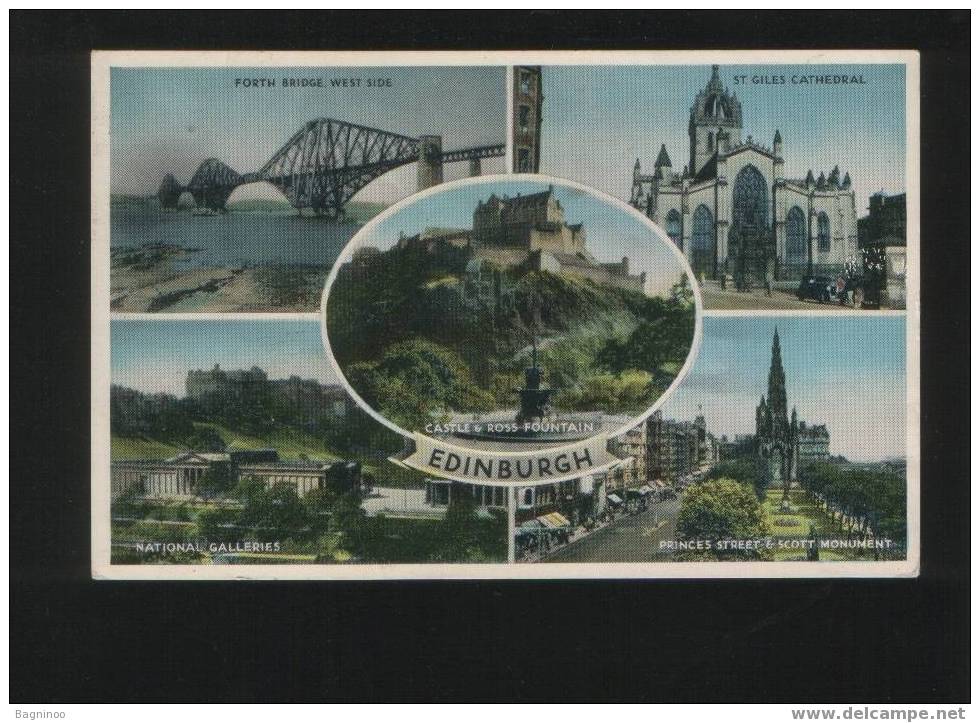 EDINBURGH Postcard UNITED KINGDOM SCOTLAND - Fife