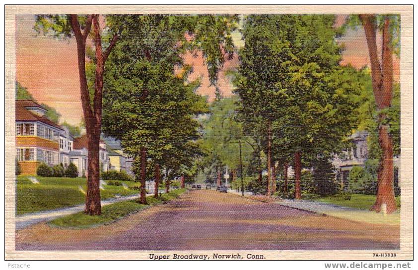 Norwich, Conn. - Upper Broadway - 1952 - Travelled USA-Canada - Other & Unclassified