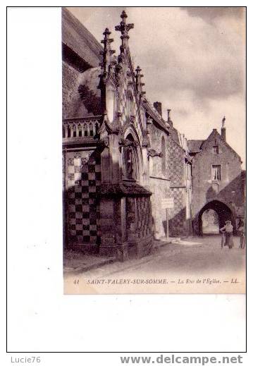 SAINT VALERY SUR SOMME  - N° 41 -  La Rue De L´Eglise - Saint Valery Sur Somme