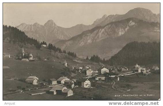 Canton De Vaud  Rossinières  Et Le Rubli - Rossinière