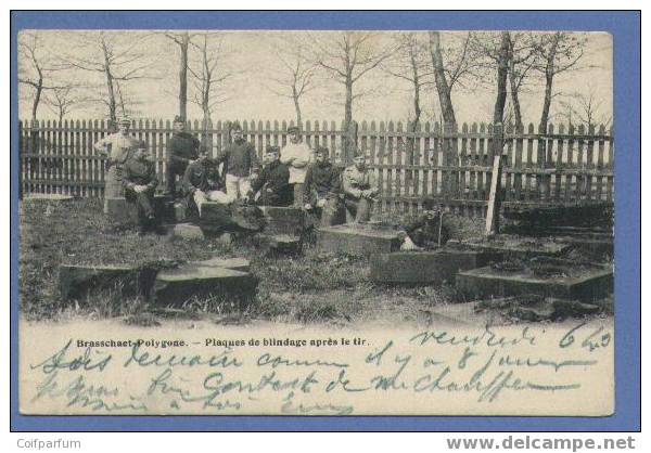 Brasschaat-Polygone Plaques De Blindage Après Le Tir  (2021) - Brasschaat