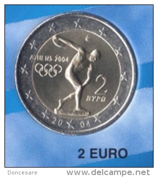 ** 2 EUROS GRECE 2004 COMMEMORATIVE PIECE  NEUVE ** - Grecia