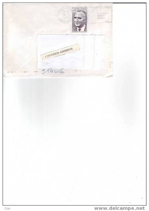 FRANCE 1975 - Yvert 1839 - Pompidou - Briefe U. Dokumente