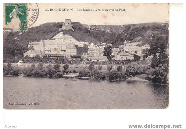 Les Bords De La Seine En Aval Du Pont - La Roche Guyon