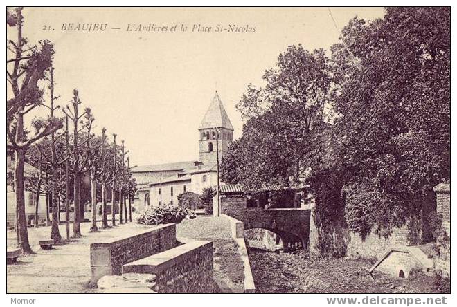 BEAUJEU L'Ardières Et La Place St-Nicolas - Beaujeu
