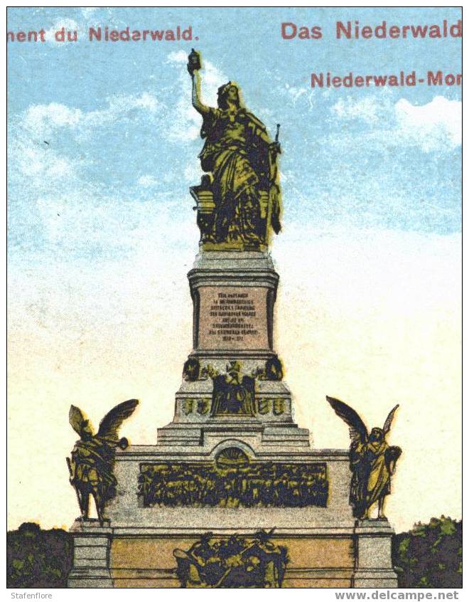 DAS NIEDERWALDDENKMAL LE MONUMENT NIEDERWALD MONUMENT NIEDERWALD - Rheingau