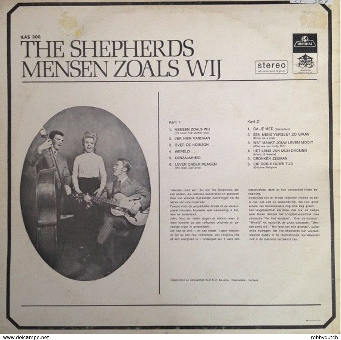 * LP * THE SHEPHERDS - MENSEN ZOALS WIJ (Dutch On Imperial) - Other - Dutch Music