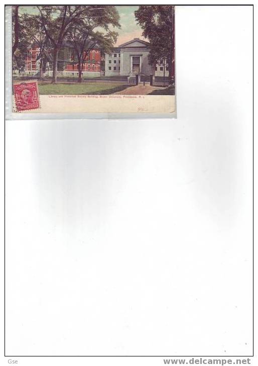 STATI UNITI  1903 -  Brawn Università - Providence - Storia Postale