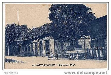 CPA 68 NEUF BRISACH - La Gare - Neuf Brisach