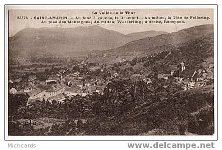 CPA 68 SAINT AMARIN - Le Drumont, Tete De Fellering, Wesserling, Ranspach - Saint Amarin