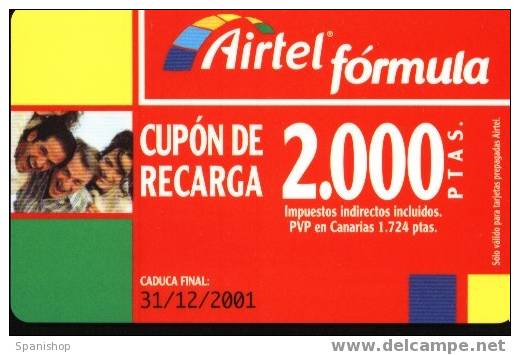 Airtel ACR-052/1 Friends 2000 Ptas 31/12/2001 Hard - Airtel