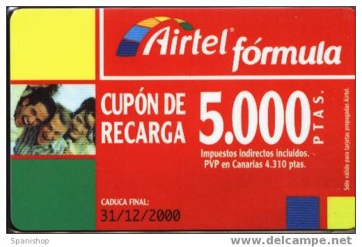 Airtel ACR-055 Friends 5000 Ptas 31/12/2000 Hard. - Airtel