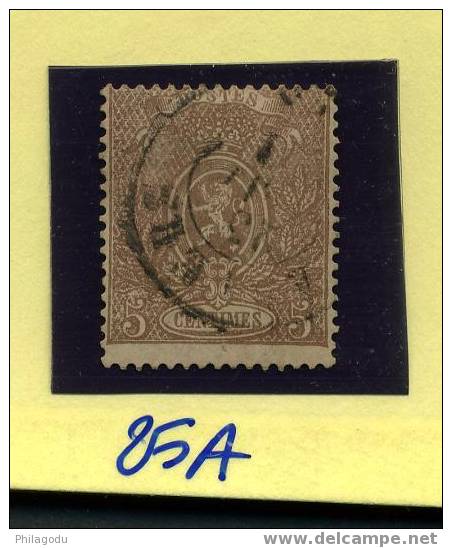 Belgique 25A    5c Brun Oblitéré Sans Défaut Cote 110 E - 1866-1867 Coat Of Arms