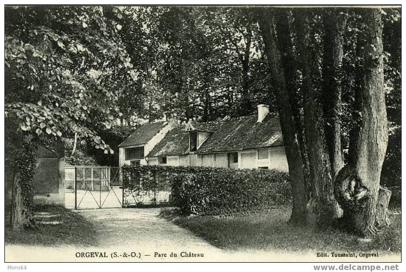 91 . ORGEVAL .  PARC DU CHATEAU . - Orgeval