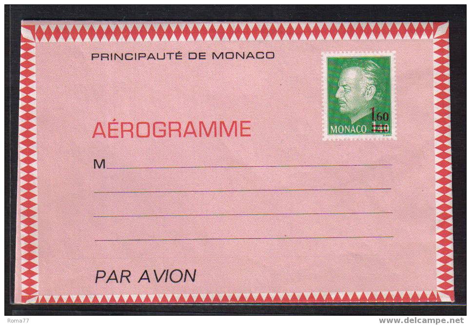 BOL1503 - MONACO , INTERO POSTALE NUOVO . - Postal Stationery