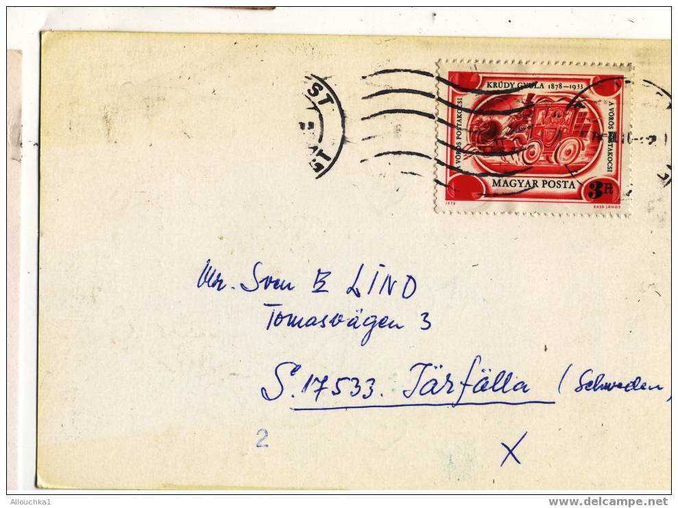MARCOPHILIE POST CARD DE 1970 DR CSIZMAZIA JOZSEPF  BUDAPEST - Postmark Collection