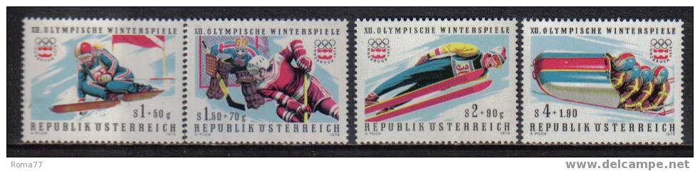 E289 - AUSTRIA , N. 1308/1311 *** - Hiver 1976: Innsbruck