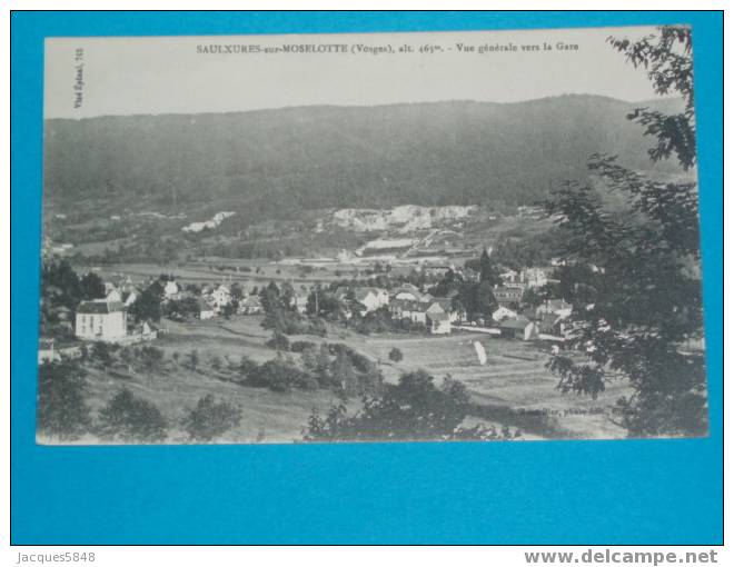 88) Saulxures Sur Moselotte - Vue Générale Vers Gare  - EDIT- ? N° 715 -  -  Tres Belle Carte - Saulxures Sur Moselotte