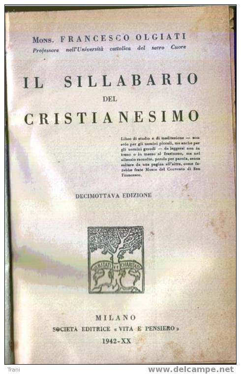 IL SILLABARIO DEL CRISTIANESIMO - NORIMBERGA 1944 - Storia