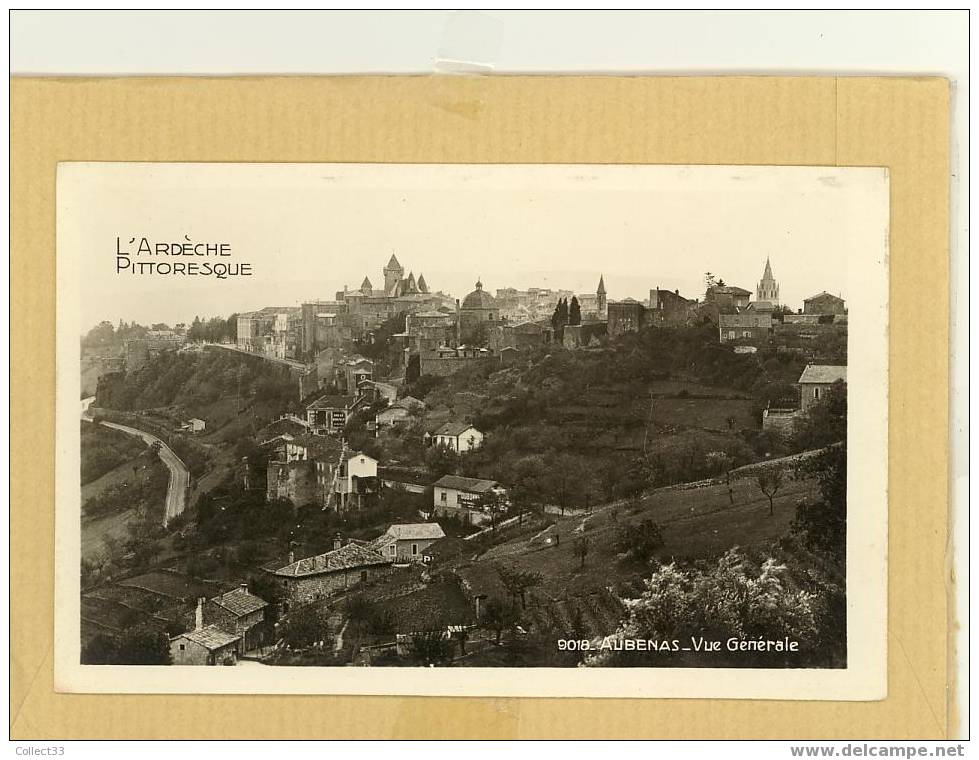 07 - Aubenas - Vue Générale - CPA Non Voyagé - Ed La Cigogne N° 9018 - Aubenas