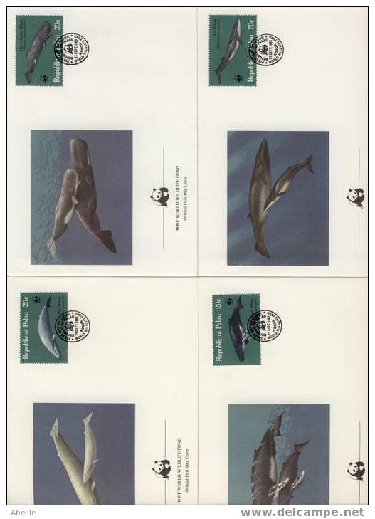 WWF 32   4 FDC   ILLUSTRE  PALAU WWF - Andere & Zonder Classificatie