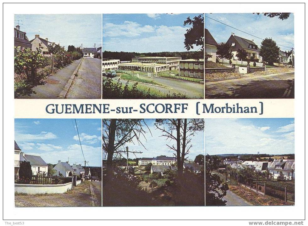 3  -  Guémené Sur Scorff  -  Le C.E.S. - L´Hôpital Et Les Nouveaux Qartiers Résidentiels - Guemene Sur Scorff
