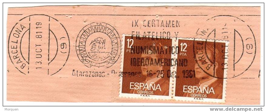 ESPAÑA Fechador Especial  BARCELONA 1981  Certamen Filatelico - Covers & Documents